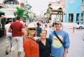 Janet, Heather and Mike strolling the market area of Playa del Carmen.